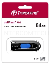 Флэш Диск Transcend USB Drive 64Gb JetFlash 790 TS64GJF790K {USB 3.0}