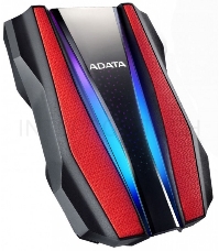 Внешний жесткий диск 2.5; 2TB ADATA HD770G [AHD770G-2TU32G1-CRD] USB 3.2 Gen 1, RGB, Military-grade shock-resistance, Protect Water and Dust IP68, Gaming Stockpile, Red, RTL (772240)