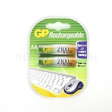 Аккумулятор GP Rechargeable NiMH 210AAHC 2100mAh AA (2 шт. в уп-ке)