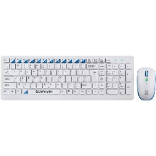 Клавиатура + мышь Defender  Skyline 895 Nano W(Белый) Кл:104, 1000/1500/2000dpi  45895