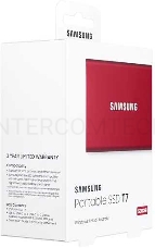 Твердотельный накопитель Samsung SSD 500GB T7 Touch, USB Type-C, R/W 1000/1050MB/s, Red