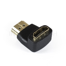 Переходник Exegate EX284919RUS  HDMI-HDMI ExeGate EX-HDMI90-FML (19M/19F, угловой, позолоченные контакты)