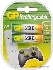 Аккумулятор GP Rechargeable NiMH 230AAHC 2300mAh AA (2 шт. в уп-ке)