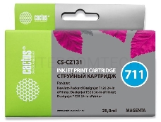 Картридж струйный Cactus CS-CZ131 (№711) пурпурный для HP DesignJet T120/T520 (26мл)