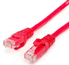 Кабель PATCH CAT6 UTP 3M RED ATCOM AT9216