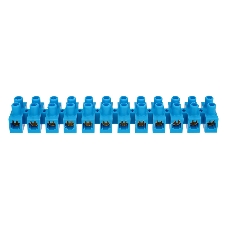 Клеммная винтовая колодка KВ-25 10-25, ток 60 A, полиэтилен синий REXANT (10 шт./уп.)