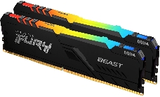 Память Kingston 16GB DDR4 3200MHz CL16 DIMM (Kit of 2) FURY Beast RGB