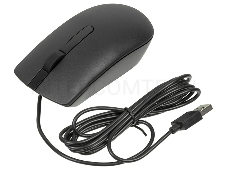 Мышь Dell Mouse MS116 Wired; USB; optical; 1000 dpi; 3 butt; Black