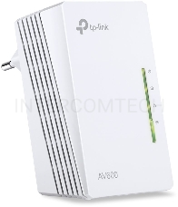 Сетевое оборудование TP-Link TL-WPA4220 300Mbps Wireless AV500 Powerline Extender, 500Mbps Powerline Datarate, 2 10/100Mbps Fast Ethernet ports, HomePlug AV, Plug and Play, WiFi Clone, Single Pack