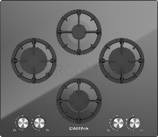 Встраиваемая газовая панель DARINA 2T BGC341 12 B