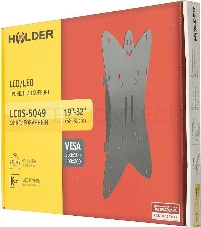 Кронштейн для телевизора Holder LCDS-5049 металлик 19-32 макс.30кг настенный фиксированный