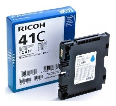 Картридж струйный Ricoh GC41C голубой для Aficio 3110DN/DNw/SFNw/7100DN/3100SNw (2200стр.) гелевый