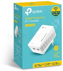 Сетевое оборудование TP-Link TL-WPA4220 300Mbps Wireless AV500 Powerline Extender, 500Mbps Powerline Datarate, 2 10/100Mbps Fast Ethernet ports, HomePlug AV, Plug and Play, WiFi Clone, Single Pack