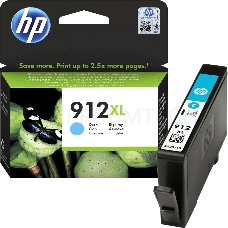 Картридж струйный HP 912 3YL81AE голубой (825стр.) для HP OfficeJet 801x/802x