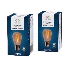 Ретро лампа Filament ST45 E27, 2W, 230В Теплая белая 3000K