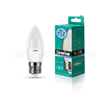 Лампа светодиодная LED8-C35/845/E27 8Вт свеча 4500К белый E27 750лм 170-265В Camelion 12390