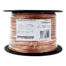 Акустический кабель Cablexpert CC-TC2x2,5-50M, прозрачный,  50 м, на катушке