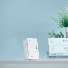 Сетевое оборудование TP-Link TL-WPA4220 300Mbps Wireless AV500 Powerline Extender, 500Mbps Powerline Datarate, 2 10/100Mbps Fast Ethernet ports, HomePlug AV, Plug and Play, WiFi Clone, Single Pack