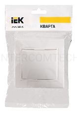Выключатель 1-кл. СП КВАРТА 10А IP20 ВС10-1-0-КБ бел. ИЭК EVK10-K01-10-DM