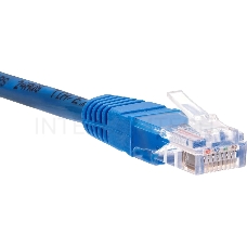 Патчкорд литой Telecom UTP кат.5е 10м., синий <NA102-L-10M>