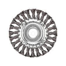 Щетка дисковая для УШМ крученая 125 мм, отв. 22,23 мм Kranz