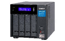 Сетевое хранилище без дисков SMB QNAP TVS-472XT-PT-4G 4-Bay NAS, Intel Pentium Gold G5400T 2-core 3.1 GHz processor, 4GB DDR4 RAM (max 32GB RAM), 4x 2.5/3.5 SATA HDD/SSD + 2x M.2 PCIe  SSD slot, 2xGbE LAN, 1 x 10GBase-T, 2 x Thunderbolt 3 port