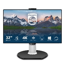 МОНИТОР 32 PHILIPS 329P9H/00 Black с поворотом экрана (4K, IPS, 3840x2160, 5 ms, 178°/178°, 350 cd/m, 50M:1, +2xHDMI 2)