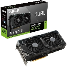 Видеокарта Asus DUAL-RTX4070-12G PCI-E 4.0 12288Mb 192 GDDR6X 2475/21000 HDMIx1 DPx3 HDCP Ret