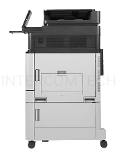 МФУ HP Color LaserJet Enterprise Flow M880z, цветной лазерный принтер/сканер/копир/факс A3+, 46 ppm, 1200dpi,1,5Gb,5trays100+4*500 ,Duplex,ADF200,Enc.HDD320Gb,PS,USB/GigEth/FIH/HI P,JetLink,LCD8i,KensLock,1y warr, замена CE664A CM6030, CE665A CM6030f, Q39