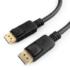 Кабель DisplayPort Gembird/Cablexpert , 1м, 20M/20M, черный, экран, пакет(CC-DP-1M)