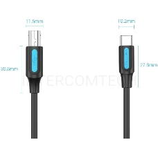 Кабель Vention USB 2.0 Type C M/BM - 1 м.