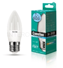 Лампа светодиодная LED7-C35/845/E27 7Вт свеча 4500К белый E27 560лм 220В Camelion 12078