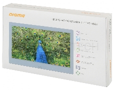 Фоторамка Digma 10.1 PF-1043 IPS 1280x800 белый пластик ПДУ Видео