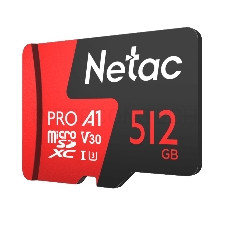 Флеш-накопитель NeTac P500 Extreme Pro MicroSDXC 512GB V30/A1/C10 up to 100MB/s