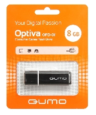 Флэш Диск QUMO 8GB Optiva 01 Black QM8GUD-OP1-black