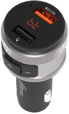 Автомобильный FM-модулятор Ritmix FMT-A707 черный MicroSD BT USB