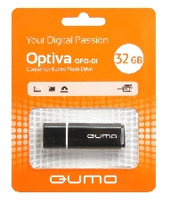 Флэш Диск USB 2.0 QUMO 32GB Optiva 01 Black QM32GUD-OP1-black