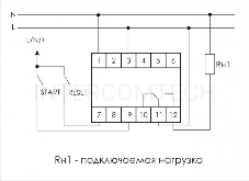 Реле времени PCS-516 (многофункц. (вход: START/RESET) 230В 8А 1перекл. IP20 монтаж на DIN-рейке)(аналог РВО-1М) F&F EA02.001.013