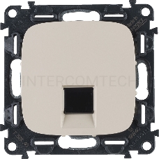Механизм розетки комп. 1-м Valena Allure RJ45 CAT.5E UTP с лицевой панелью сл. кость Leg 753840