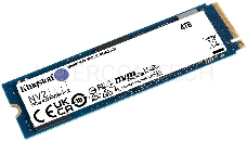 Твердотельный накопитель Kingston SSD NV2, 4000GB, M.2(22x80mm), NVMe, PCIe 4.0 x4, 3D TLC, R/W 3500/2800MB/s, TBW 1280, DWPD 0.3 (3 года)