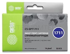 Картридж струйный Cactus CS-EPT1711 черный для Epson Expression Home XP-33/103/203/207/303 (14,6ml)