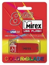 Флеш Диск 8GB Mirex Chromatic, USB 2.0, Зеленый