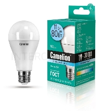 Лампа светодиодная CAMELION LED11-A60/845/E27  11Вт 220В Е27 4500К