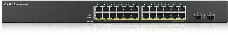 Коммутатор Smart L2  PoE+ Zyxel GS1900-24HPv2, rack 19, 24xGE PoE+, 2xSFP, бюджет PoE 170 Вт