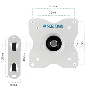 Кронштейн для телевизора Kromax DIX-15 белый 15
