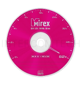 Диск CD-R Mirex 700 Mb, 52х, Maximum, Slim Case (1), (1/200)