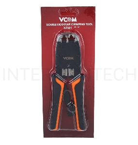 Клещи обжимные VCOM NT081 (кримпер), для разъемов 8p8c, с фиксатором