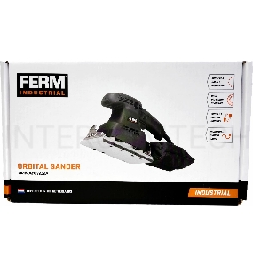 Орбитальная шлифовальная машина FERM PSM1029P, 93x185 мм.,350 Вт, 13000 об.мин., коробка