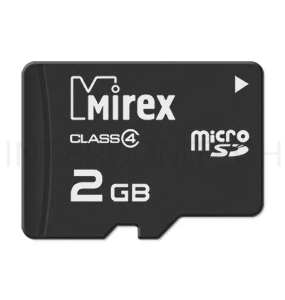 Флеш карта microSD 2GB Mirex microSDHC Class 4