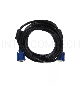 Кабель VGA 5м AOpen 2 фильтра, монитор-SVGA card 15M-15M, ACG341AD-5M 